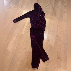 Aviator nation zip up hoodie and sweatpants velvet. Size 10 for both items